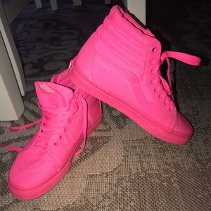 Pink Vans High Tops: Women Size 7
